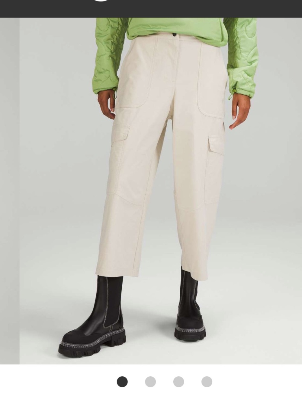 NWOT Lululemon Light Utilitech Cargo Pocket High-Rise Crop
Natural Ivory